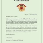 Comunicado asalto