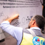 Tesorero del Sindicato Collahuasi expone propuesta de las y los trabajadores para mejorar la seguridad en lanzamiento del Compromiso Seguridad Minera