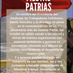 Saludo Fiestas Patrias STC